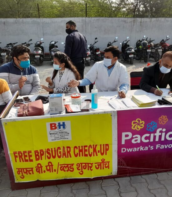 Free Health Camp at Dwarka, Delhi