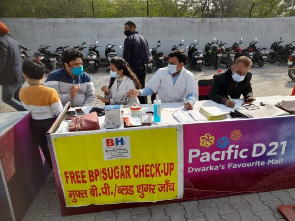 Free Health Camp at Dwarka, Delhi