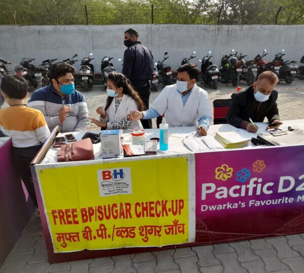 Free Health Camp at Dwarka, Delhi